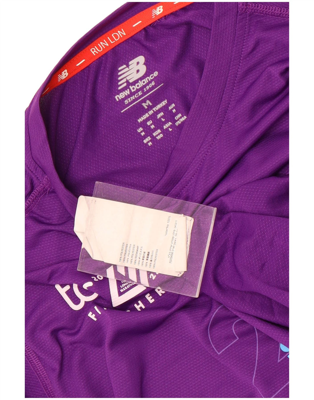 Tricou grafic pentru bărbați New Balance Top Medium Purple Poliester