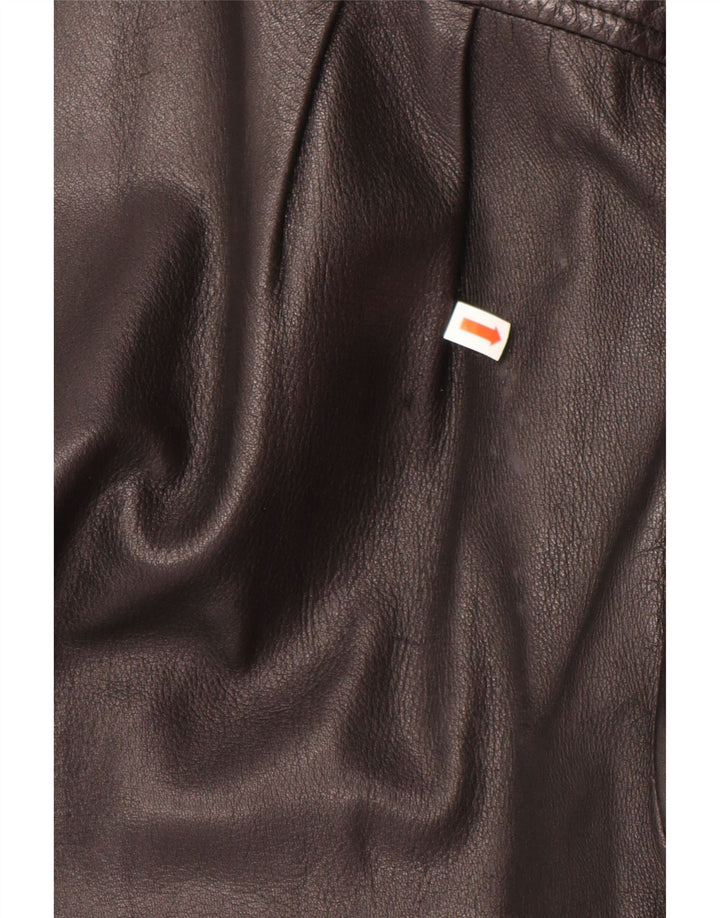 Jachetă de piele supradimensionată pentru femei Danier UK 6 XS Negru