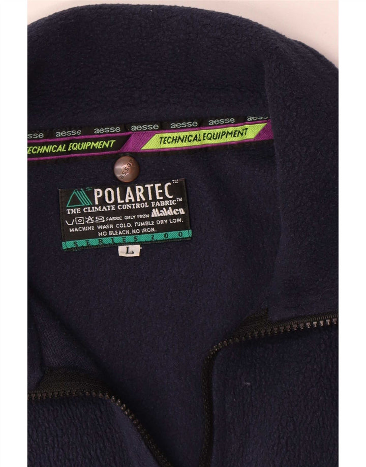 Jachetă fleece pentru bărbați Aesse UK 40 Poliester mare bleumarin