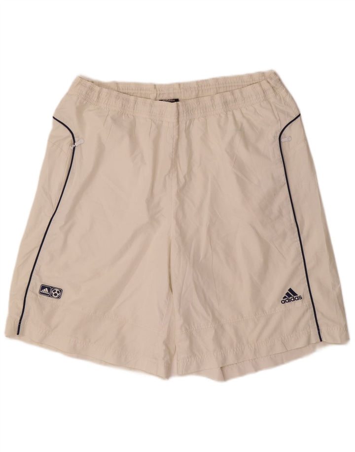 Pantaloni scurți sport pentru bărbați Adidas XL poliester alb