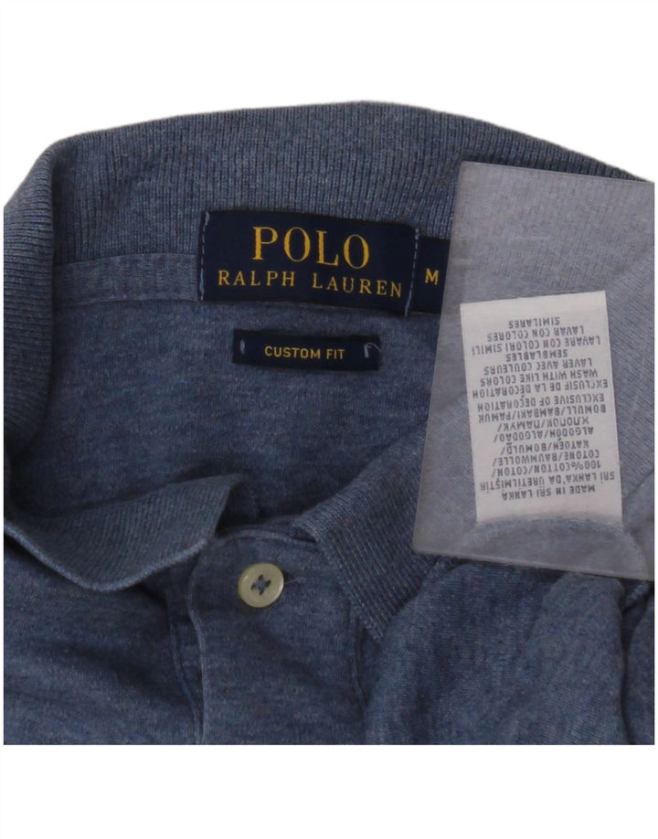 POLO RALPH LAUREN Tricou polo personalizat pentru bărbați, bumbac albastru mediu