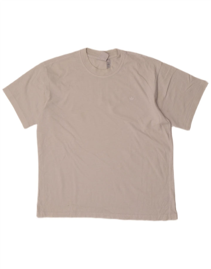 Tricou pentru bărbați Adidas Top mare, alb, bumbac