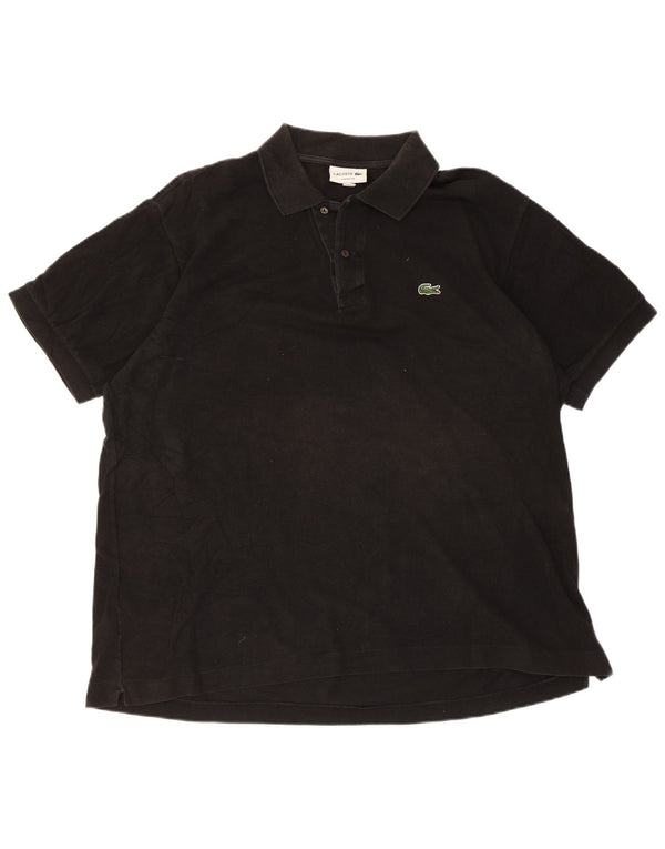 Tricou polo Lacoste Classic Fit pentru bărbați Mărimea 7 2XL Bumbac negru