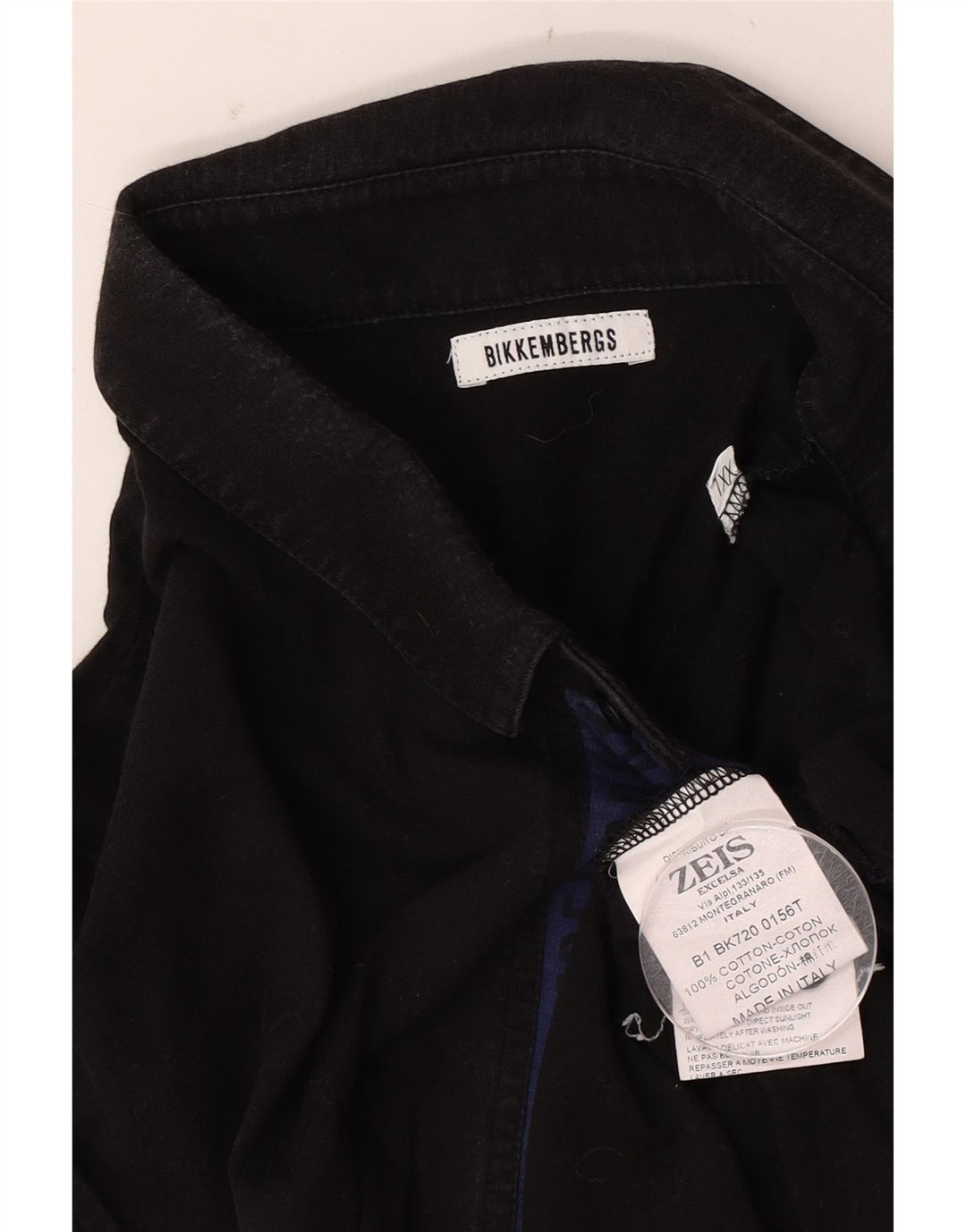 Tricou polo pentru bărbați Bikkembergs 2XL bumbac negru