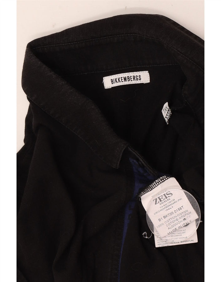 Tricou polo pentru bărbați Bikkembergs 2XL bumbac negru