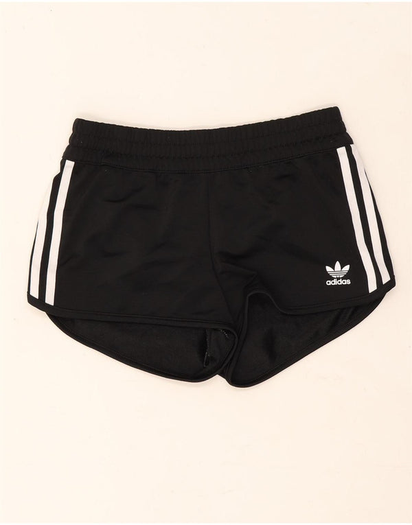 Pantaloni scurți sport adidas pentru femei UK 6 XS poliester negru
