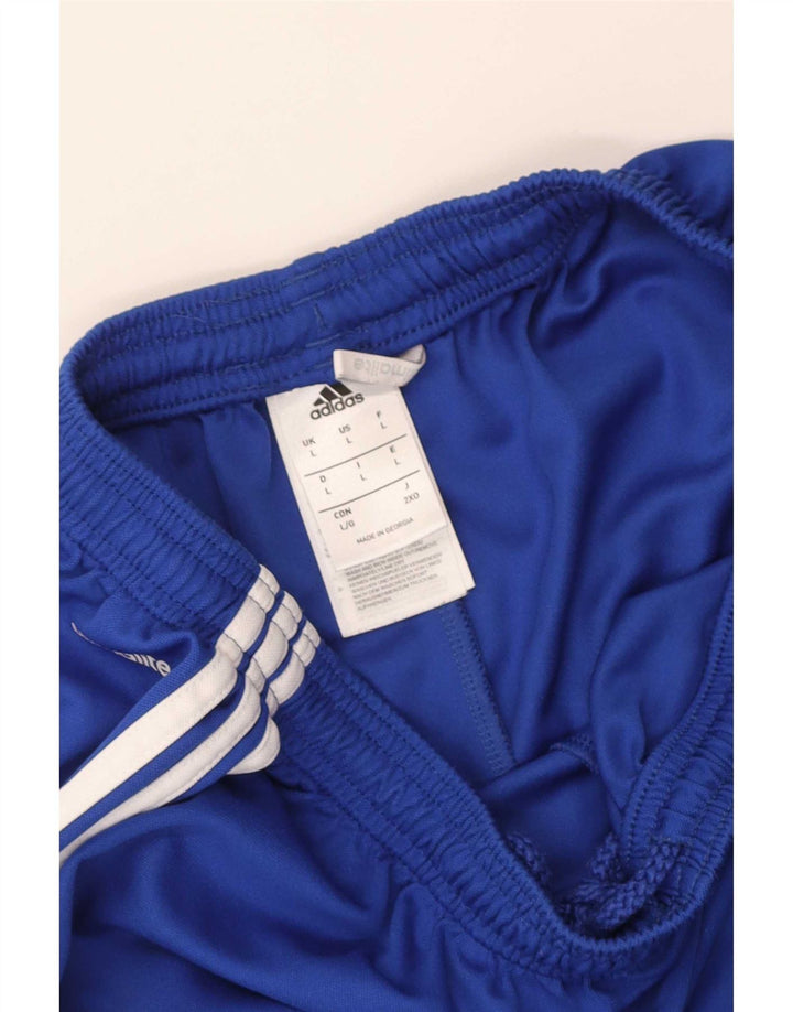 Pantaloni scurți sport pentru bărbați Adidas Climalite, mari, albastru, poliester