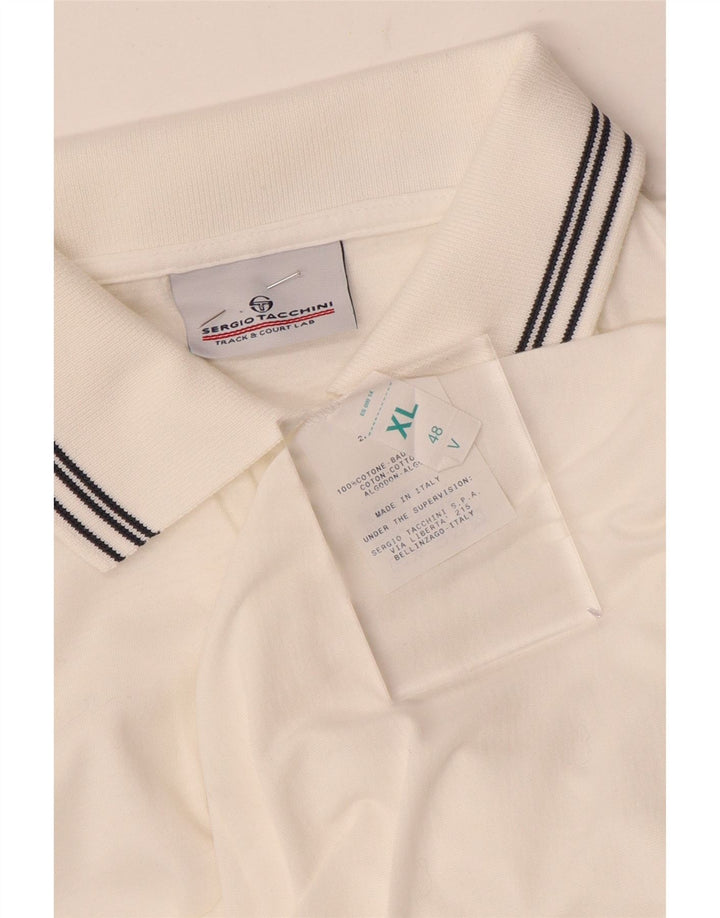 Tricou polo Sergio Tacchini pentru femei IT 48 XL Bumbac alb