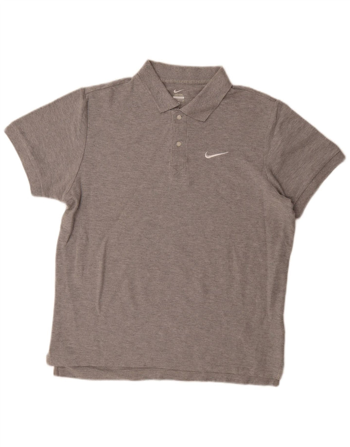 Tricou polo NIKE pentru bărbați, mare, gri, bumbac