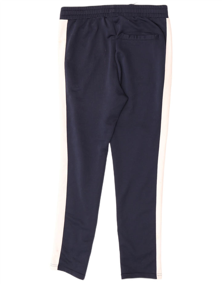 Pantaloni de trening Fila pentru bărbați, medii, albastru, poliester color bloc