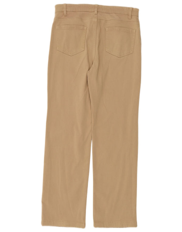 Pantaloni casual drepti pentru femei Marks & Spencer UK 12 Medium W30 L28 Bej