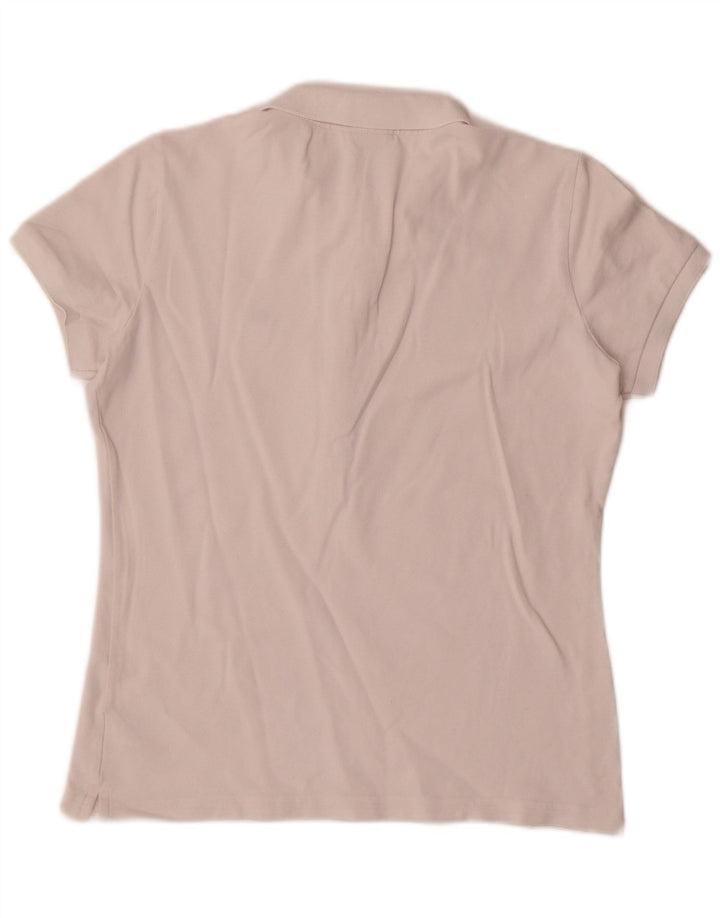 Tricou polo Lacoste pentru femei Mărimea 42 Bumbac alb mare