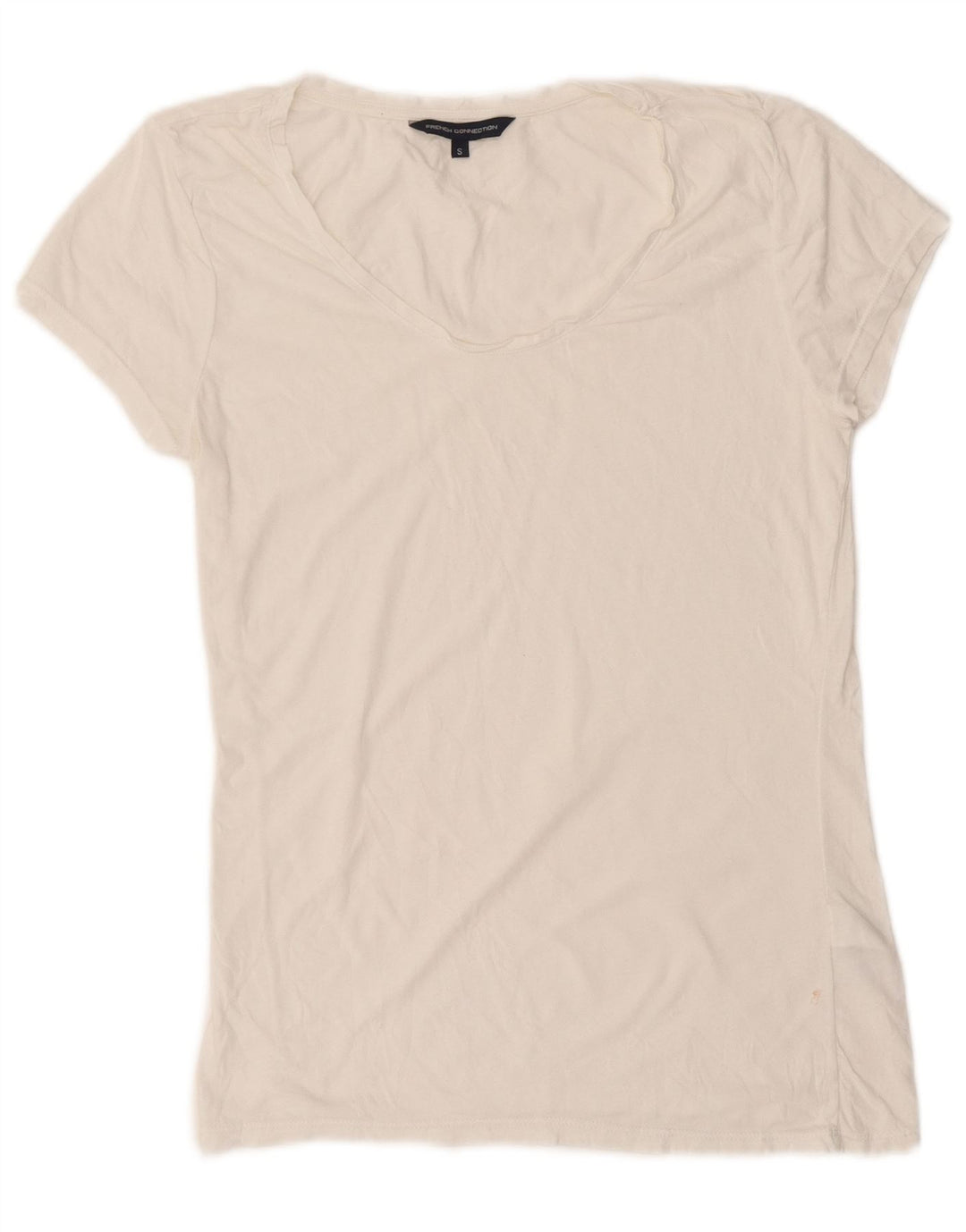 Tricou pentru femei French Connection Top UK 10 Small White Bumbac