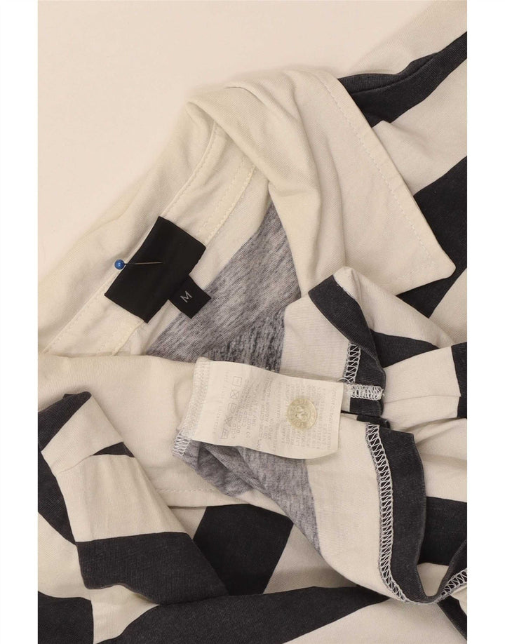 Tricou polo Trussardi pentru bărbați, bumbac cu dungi albe medii