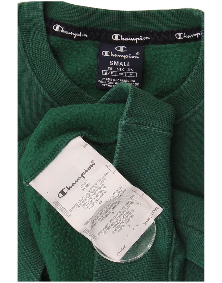 Pulover pentru bărbați Champion Pulover mic verde bumbac
