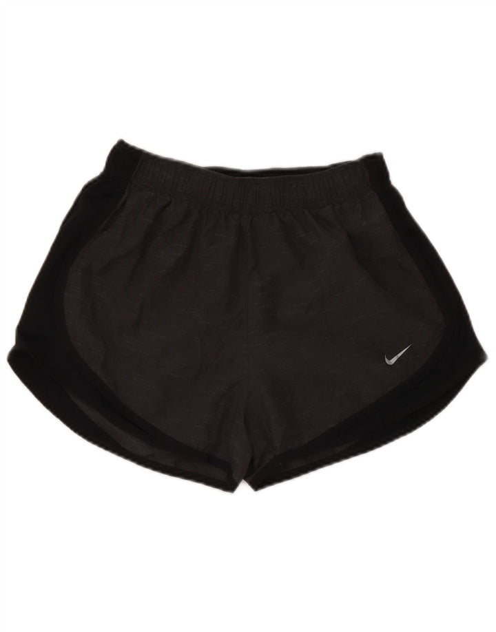 Pantaloni scurti sport Nike pentru femei UK 8 Small, gri, poliester color bloc