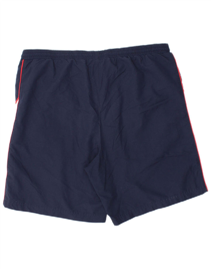 Pantaloni scurți sport grafic Umbro pentru bărbați, medii, albastru, poliester color bloc