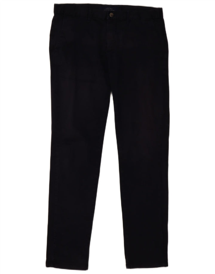 Pantaloni chino slim pentru bărbați ZARA EU 40 Medium W31 L32 Bleumarin