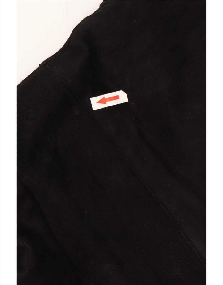Jachetă vintage pentru femei din shearling IT 46 Large Black