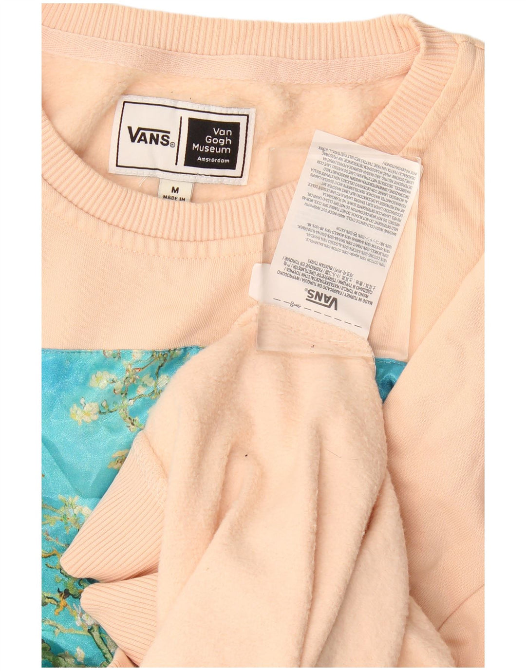 Hanorac grafic pentru bărbați Vans Pulover, bumbac, roz mediu