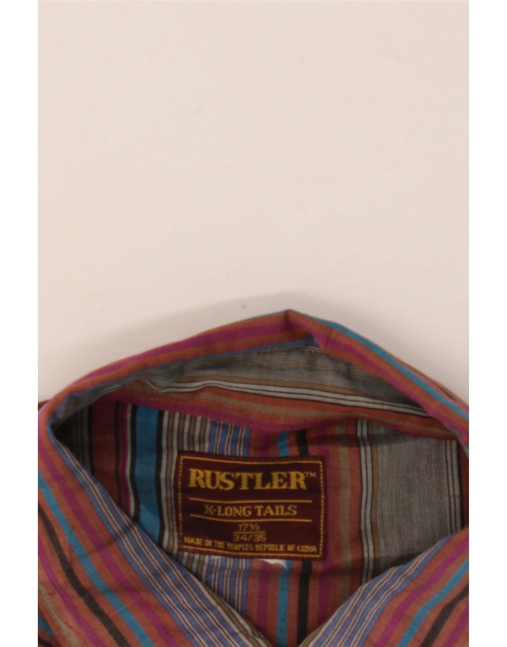 Cămașă înaltă pentru bărbați Rustler Mărimea 17 1/2 XL, cu dungi multicolore