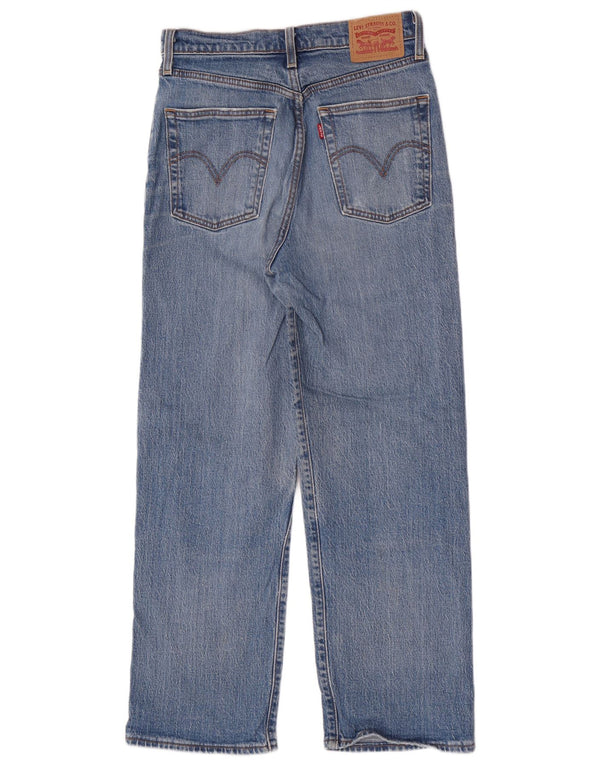 Blugi drepti pentru femei cu talie înaltă Levi's L27 L27 Bumbac albastru