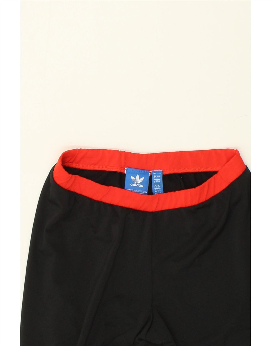 ADIDAS Womens Graphic Leggings UK 8 Small Black Vintage Adidas and Second-Hand Adidas from Messina Hembry 