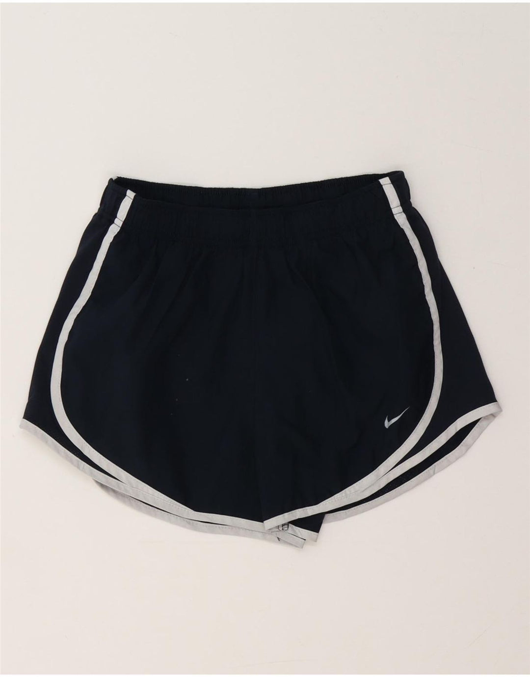 Pantaloni scurti sport Nike Dri Fit pentru femei UK 8 Small, bleumarin, poliester