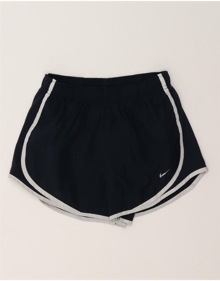 Pantaloni scurti sport Nike Dri Fit pentru femei UK 8 Small, bleumarin, poliester