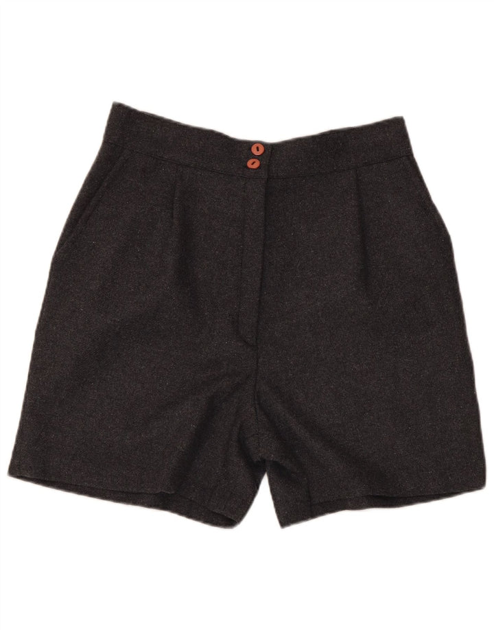 Pantaloni scurți casual vintage pentru femei, mari W30, poliester gri