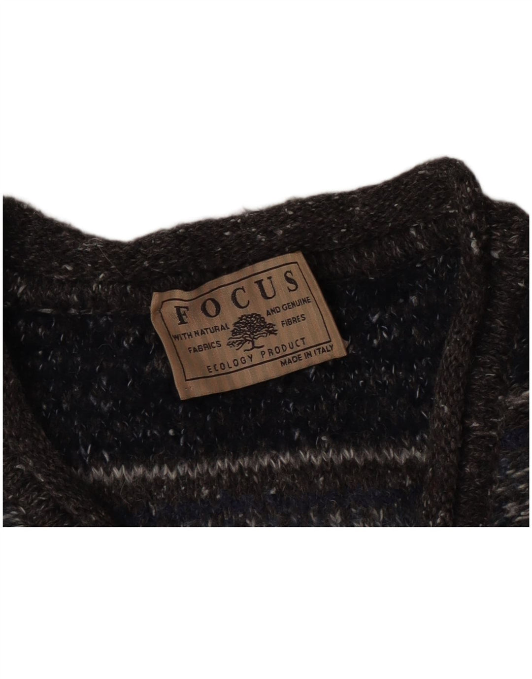 Pulover vintage pentru bărbați cu decolteu în V, în dungi, gri mediu