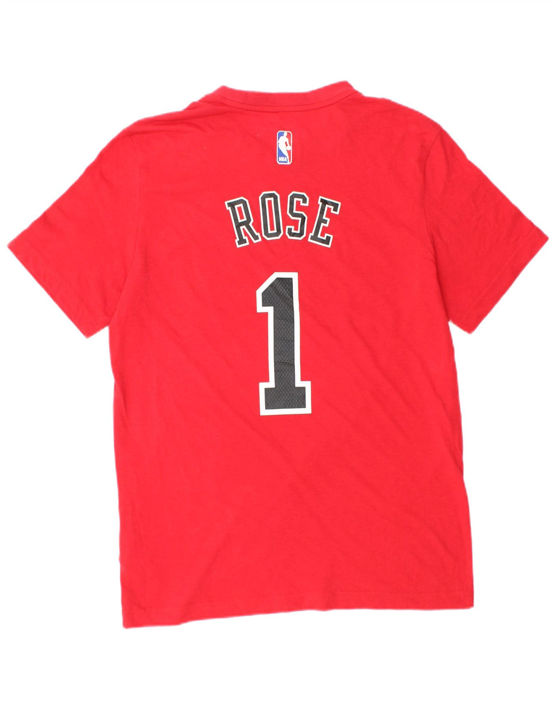 ADIDAS Mens Bulls Graphic T-Shirt Top Medium Red Polyester