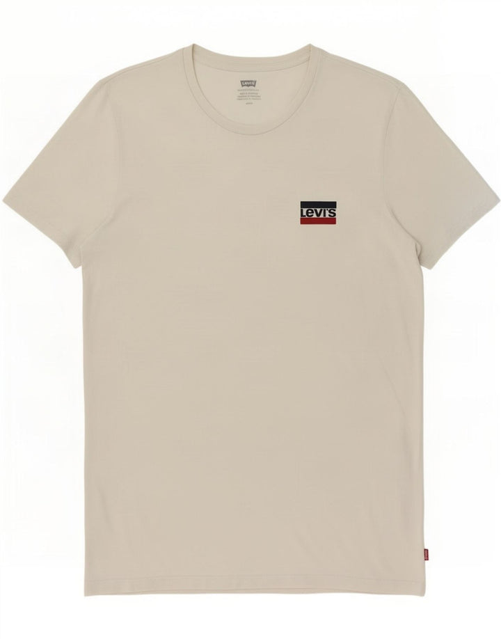 Tricou pentru bărbați Levi's Top mare din bumbac alb