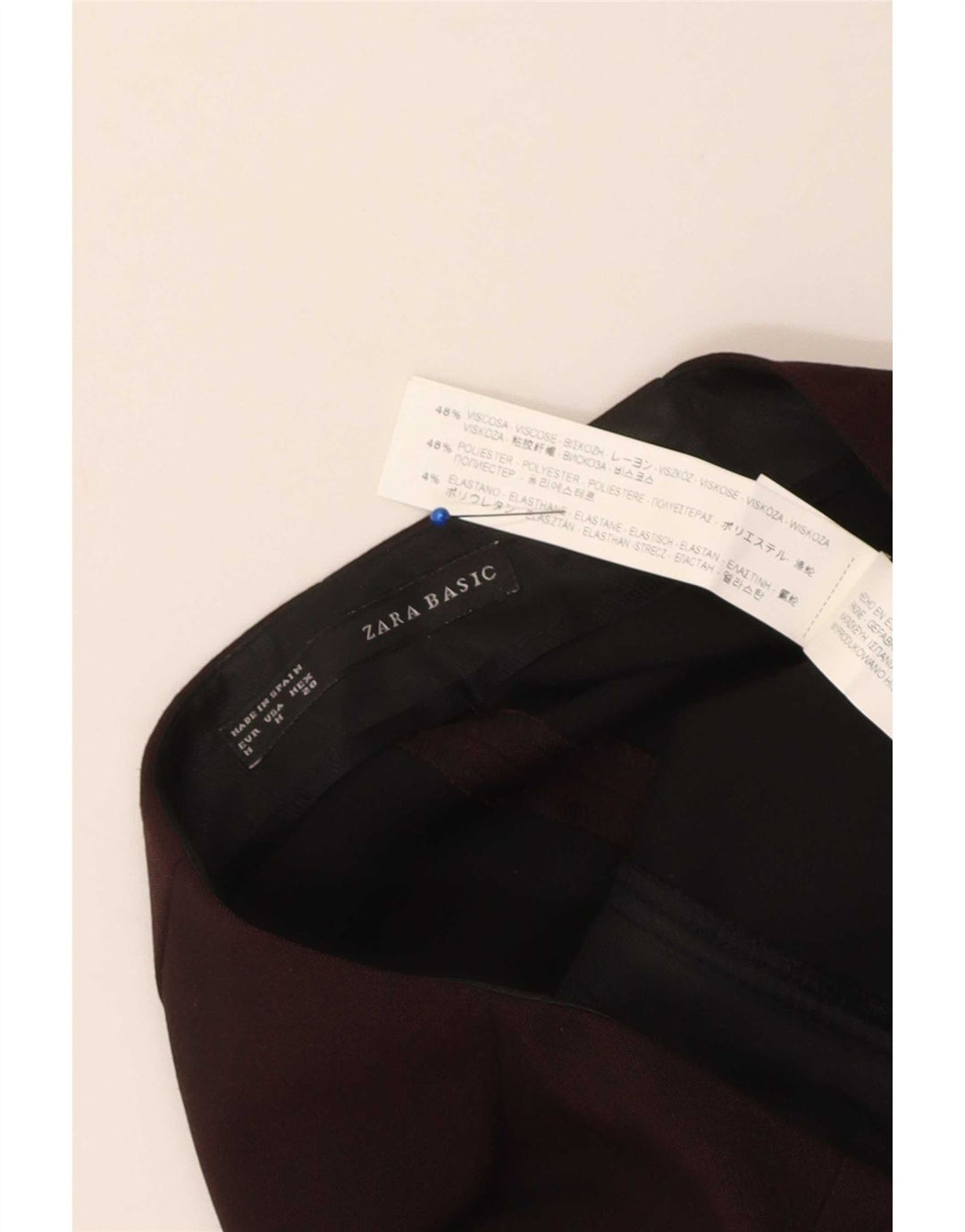 Fusta Creion Femei Zara Mediu W28 Viscoza Maroon