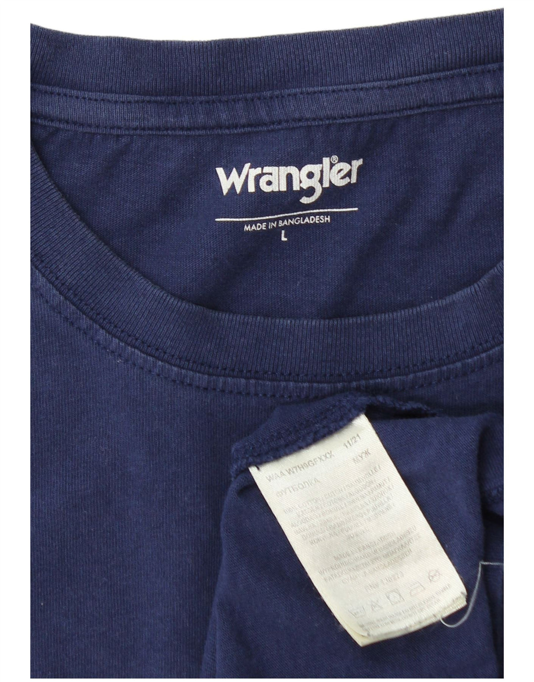 Tricou pentru bărbați WRANGLER Top mare din bumbac bleumarin
