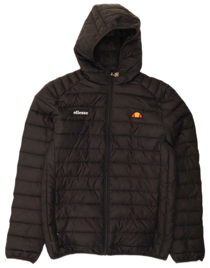 Jachetă căptușită cu glugă pentru bărbați Ellesse UK 38 Poliester mediu negru