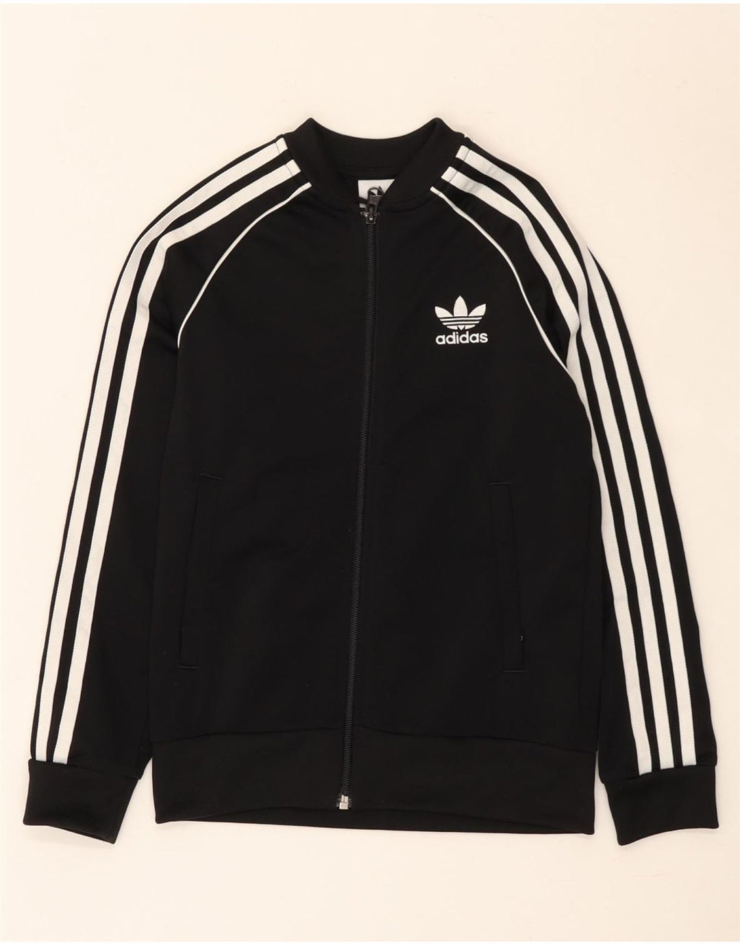 Jachetă de trening pentru băieți Adidas 8-9 ani poliester negru
