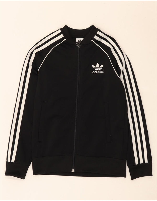 Jachetă de trening pentru băieți Adidas 8-9 ani poliester negru