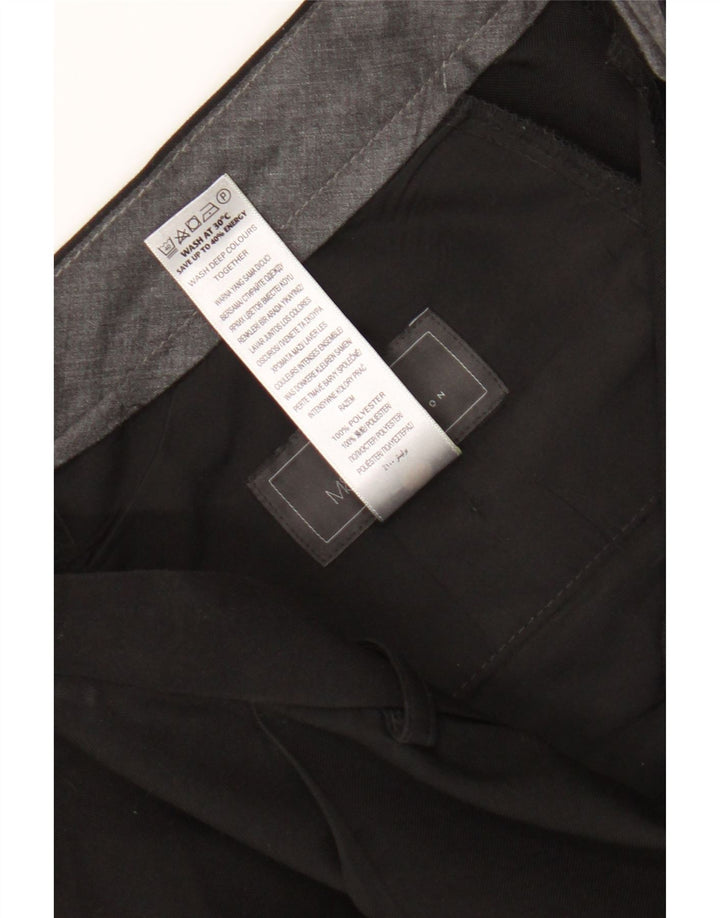 Pantaloni de costum pentru bărbați Marks & Spencer L36 L31 Poliester negru