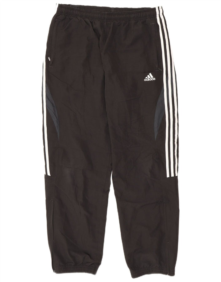 Pantaloni de trening pentru bărbați Adidas Pantaloni de jogging, mari, negru, poliester color bloc