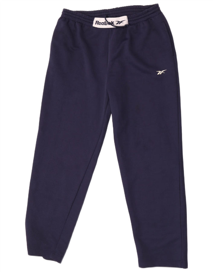 Pantaloni de trening grafic Reebok pentru bărbați, mari, albastru, poliester