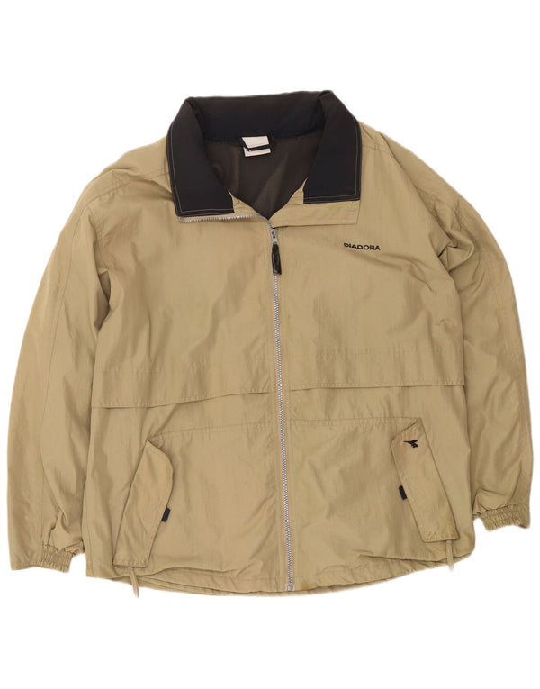 Jachetă de ploaie Diadora pentru bărbați UK 42 XL Bej Poliamidă
