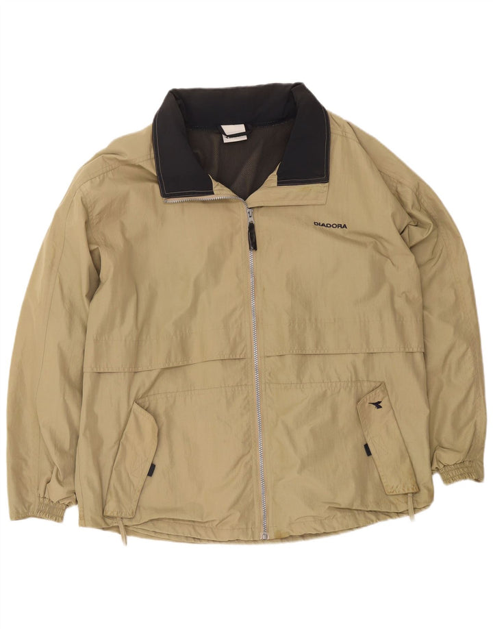 Jachetă de ploaie Diadora pentru bărbați UK 42 XL Bej Poliamidă