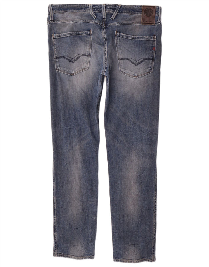Replay blugi slim pentru femei W33 L29 albastru