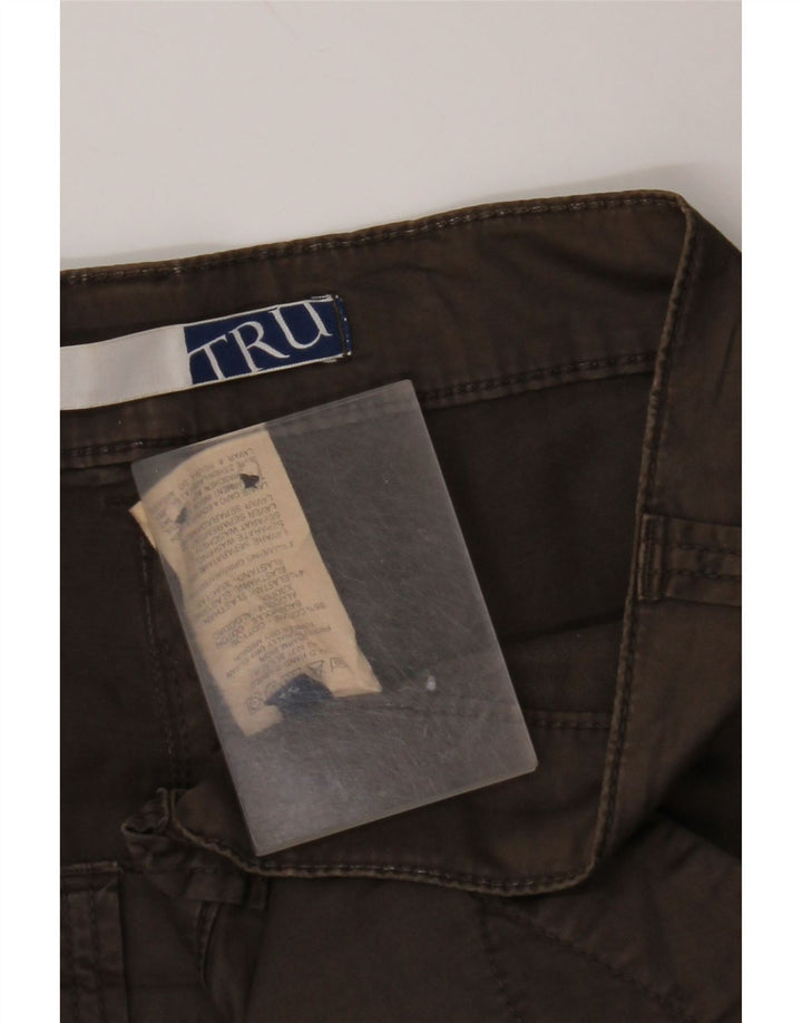 TRUSSARDI Pantaloni chino drepți pentru femei IT 52 2XL W36 L32 maro bumbac