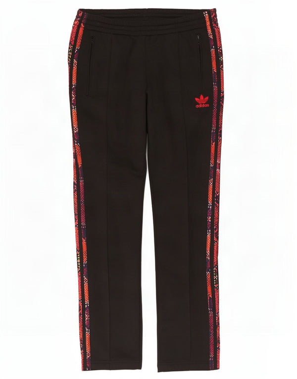 Pantaloni de trening Adidas pentru femei UK 14 Medium Black Colorblock Poliester