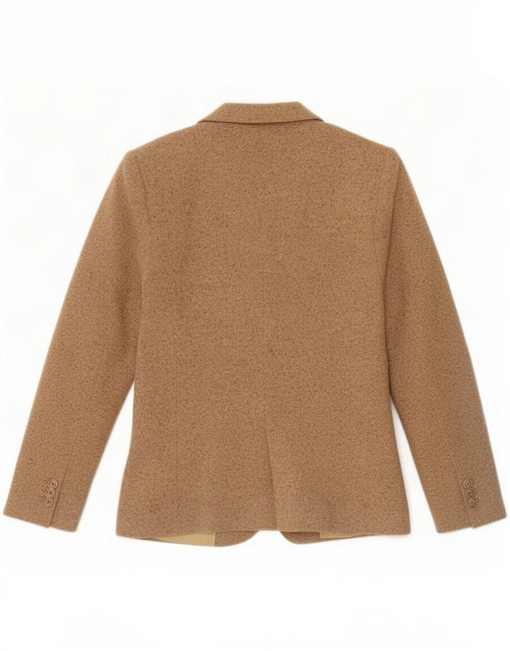 Massimo Dutti Jachetă pentru damă cu 2 nasturi UE 40 Lână cu pete medii bej