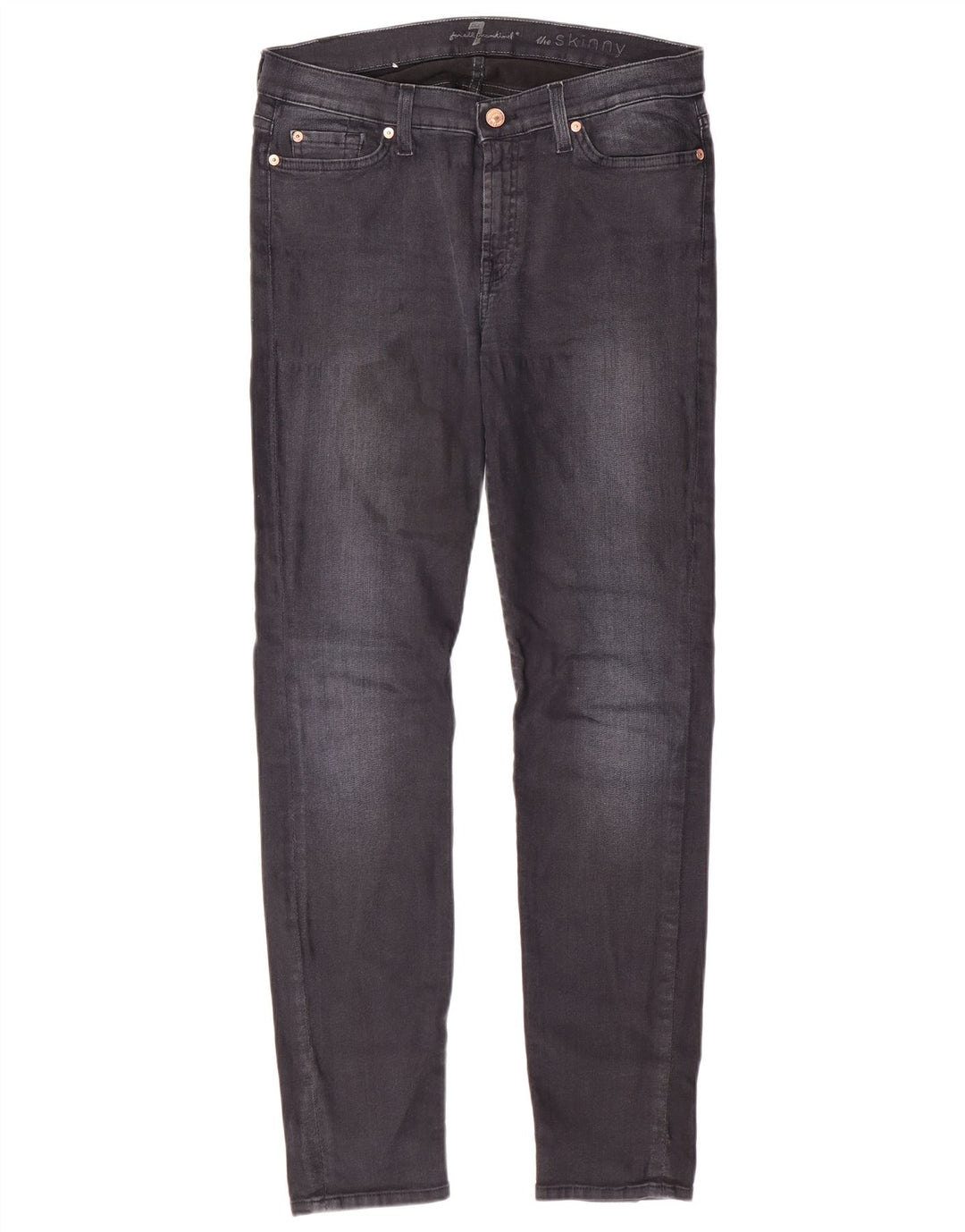 7 FOR ALL MANKIND Blugi skinny pentru femei W32 L29 bumbac negru