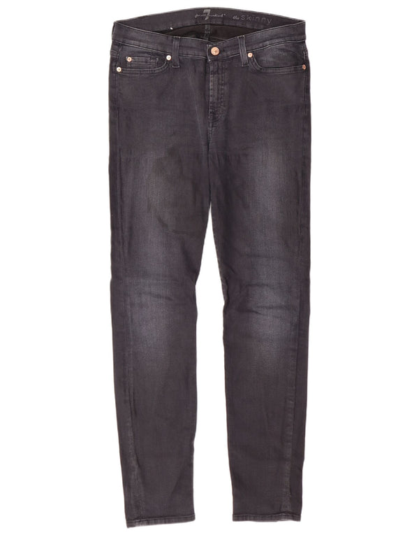 7 FOR ALL MANKIND Blugi skinny pentru femei W32 L29 bumbac negru