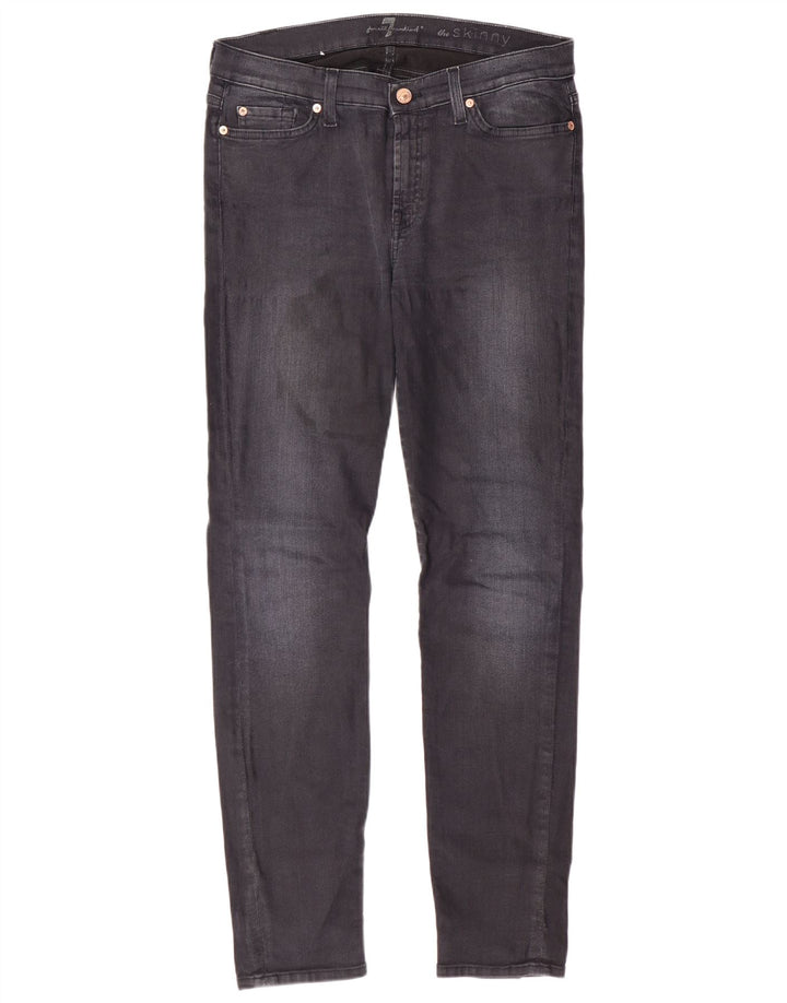 7 FOR ALL MANKIND Blugi skinny pentru femei W32 L29 bumbac negru